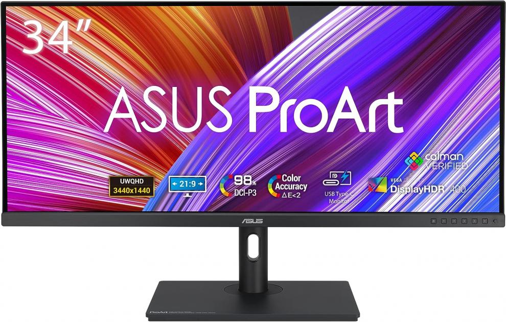 Монитор ASUS ProArt PA348CGV, 34" IPS Ultrawide QHD, 120 Hz, Черен | 90LM07Z0-B01370 1