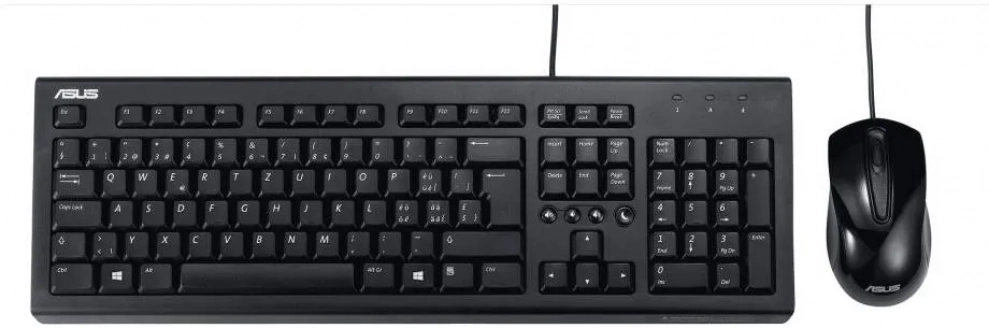Комплект клавиатура и мишка ASUS U2000, Черни | 90-XB1000KM001K0 1