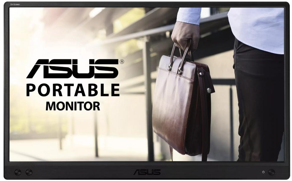 Преносим монитор ASUS ZenScreen Go MB166C, 15.6" FHD WLED (1920 x 1080) IPS, Flicker-free, Low Blue Light, монтаж на статив, Черен | 90LM07D3-B01170 1