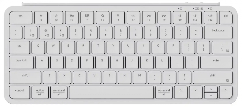 Безжична клавиатура Keychron B1 Pro Ultra-Slim, Бяла | B1P-K8 1