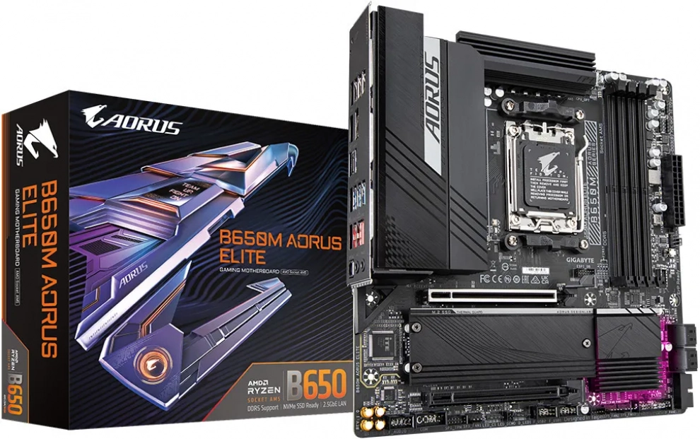 Дънна платка Gigabyte B650M AORUS ELITE (rev. 1.3) 1