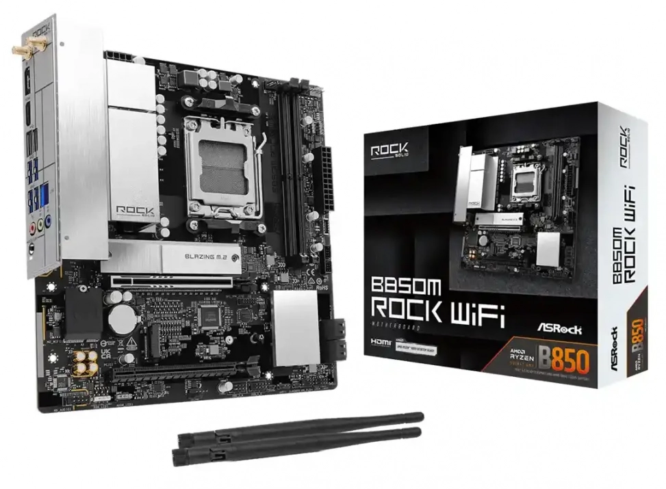 Дънна платка Asrock B850M Rock WiFi  1