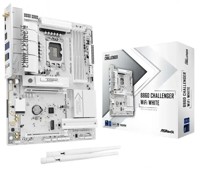 Дънна платка ASRock B860 Challenger WIFI White 1