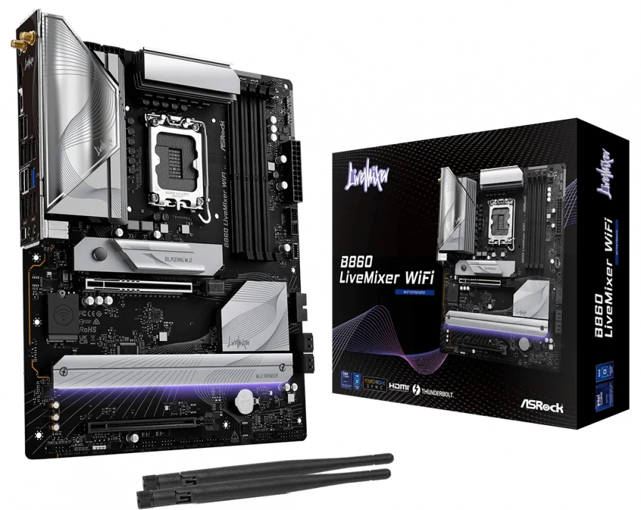 Дънна платка ASRock B860 LiveMixer WiFi 1
