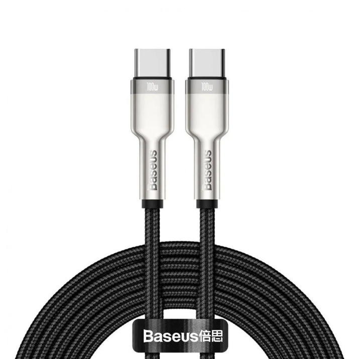 Кабел Baseus Cafule Series Type-C към Type-C, 100W, 2м, Черен | CATJK-D01 1
