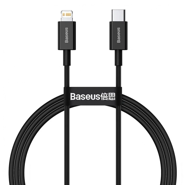 Кабел за зареждане Baseus Superior USB-C към Lightning, 20W, 1 метър, Черен | CATLYS-A01 1