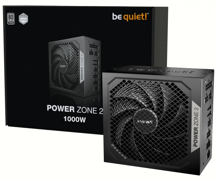 be quiet! POWER ZONE 2 1000W, 80 Plus Platinum, Black | BP008EU 1
