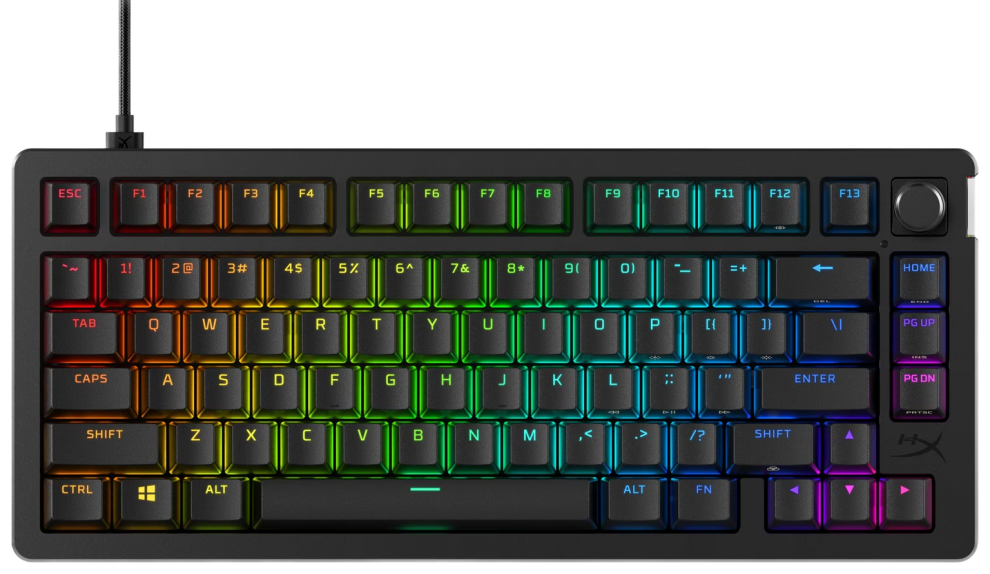Геймърскa механична клавиатура HyperX Alloy Rise 75, RGB, Черна | 7G7A4AA#ABA 1