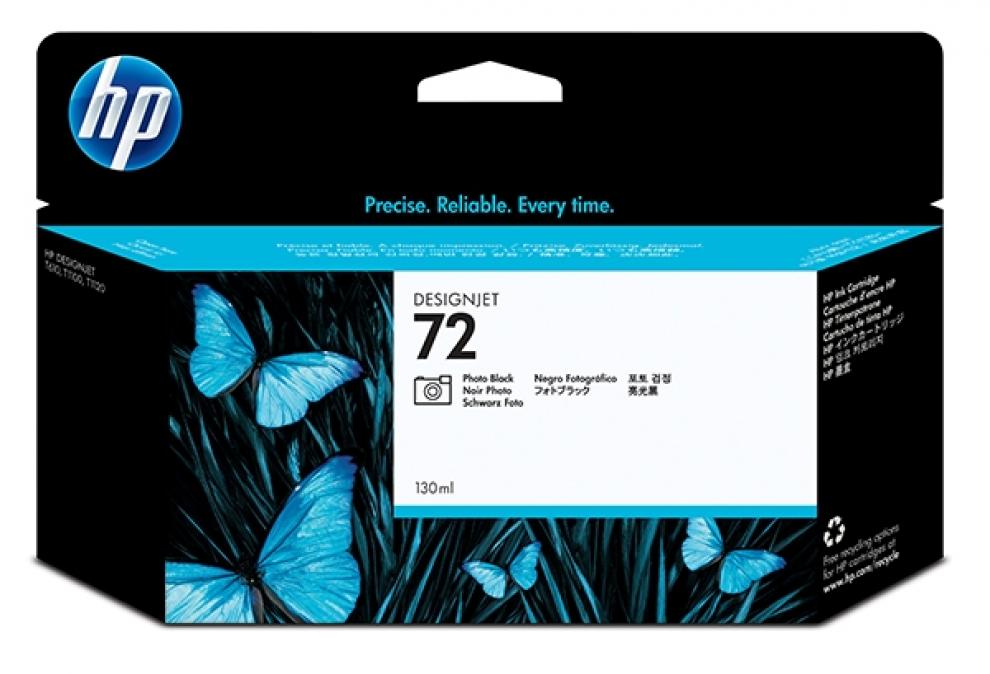 Консуматив HP 72 за HP DesignJet T610, T620, T770, T790, T795; HP DesignJet T1100, T1120, T1200, T1300, T2300, Photo Black | C9370A