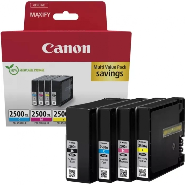 Оригинален консуматив Canon PGI-2500XL BK/C/M/Y Multi-Pack | 9254B010AA