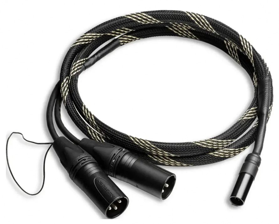 Кабел Pro-Ject Connect it Phono DS Mini XLR/ XLR, 1.23 м, Черен