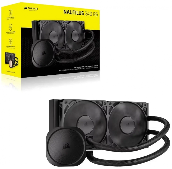 Водно охлаждане Corsair NAUTILUS 240 RS, Black | CW-9060088-WW 1