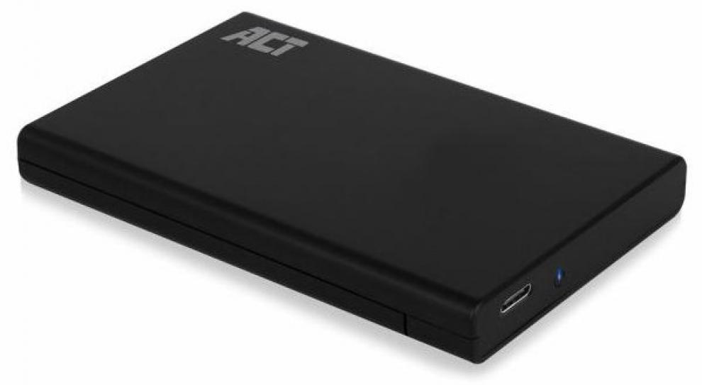 Кутия за твърд диск ACT AC1225, 2.5", USB-C 3.2 Gen2, Черна 1