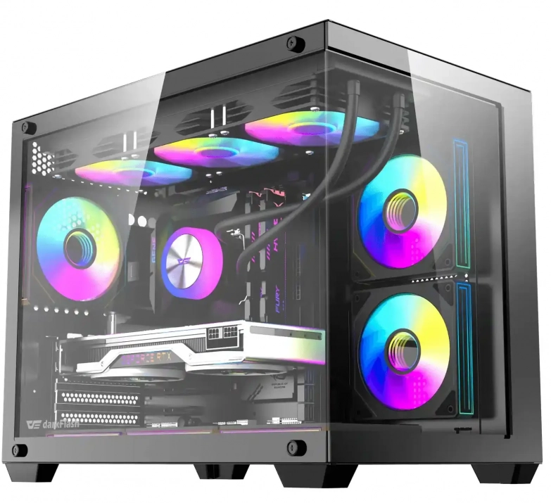 Darkflash B275 Pro, Mini Tower , 6 Fans, Black  1