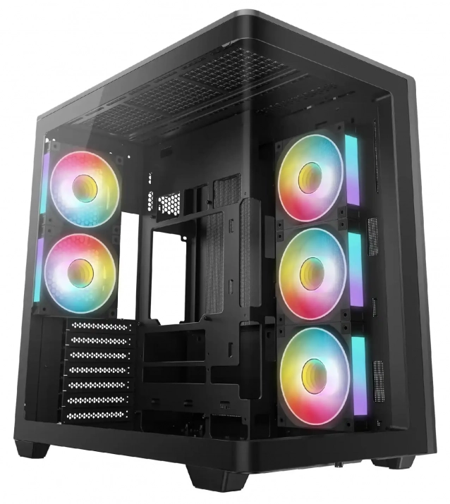 DeepCool CG590U, Middle Tower, 5 Fans, Black | R-CG590U-BKAGA5-G  1