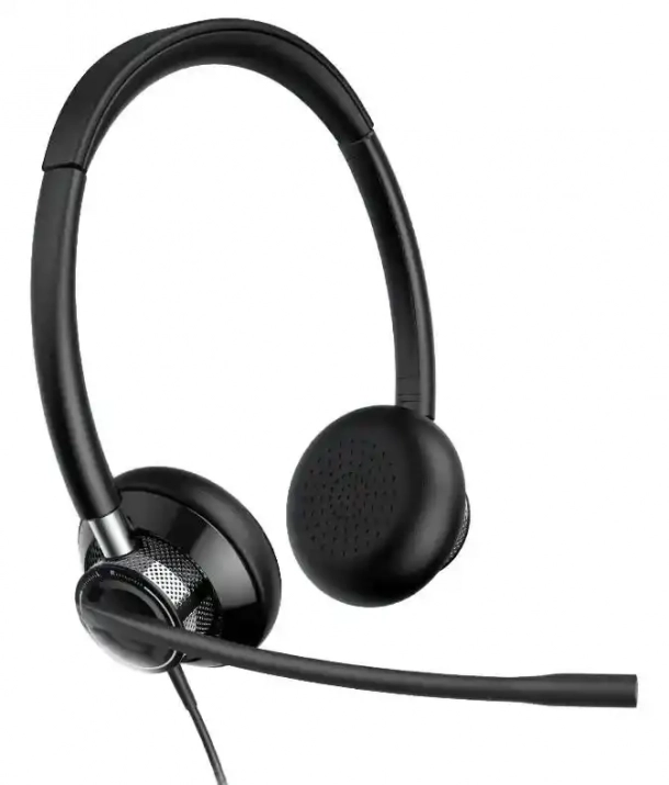 Слушалки New Bee H361 Call Center, CVC шумопотискане, Черни  USB A+C 1