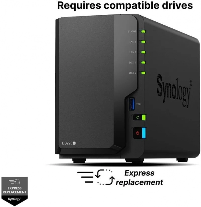 NAS устройство Synology DiskStation DS225+
 1