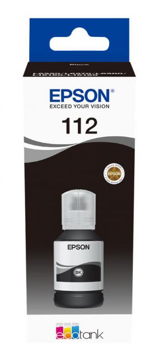 Оригинална мастилница Epson 112 EcoTank Black за Epson L11160, L15150, L15160, L6550, L6570, L6580, M15140 | C13T06C14A 1