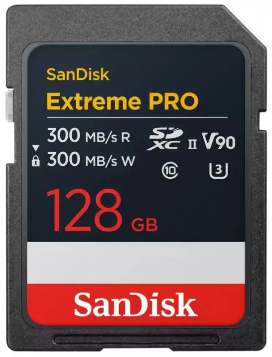 Карта памет SanDisk Extreme PRO 128GB, SDXC, UHS-II,  U3, V90 | SDSDXDM-128G-GN4IN 1