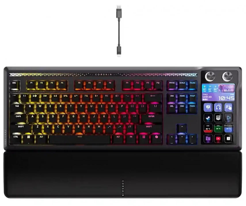 Геймърска механична клавиатура Corsair GALLEON 100 SD, Corsair MLX Pulse, RGB, Черна | CH-912A31I-NA 1
