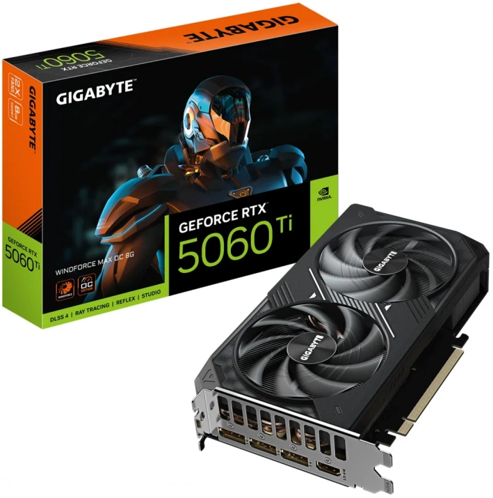 Gigabyte GeForce RTX 5060 TI WINDFORCE MAX OC 8GB GDDR7 1