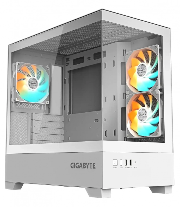 Gigabyte C201 PANORAMIC ICE, Mid Tower, 3 Fans, White | GB-C201PI 1