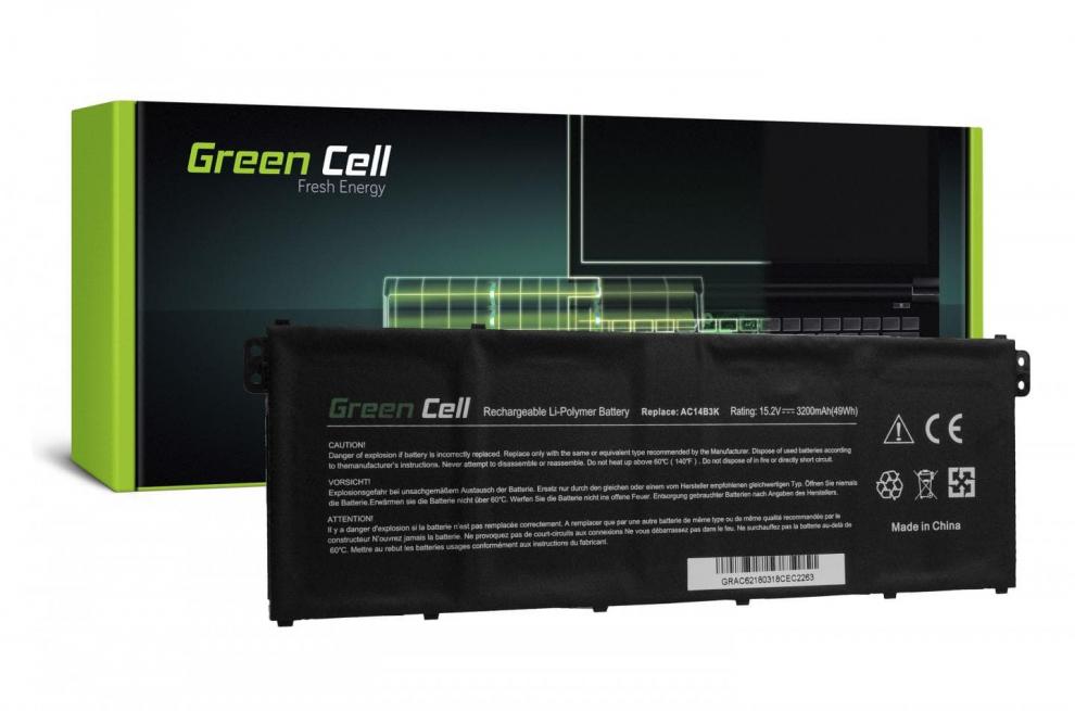 Green Cell Battery for Acer Aspire 5 A515 A517 E15 ES1-512 ES1-533 / 15,2V 3200mAh 1
