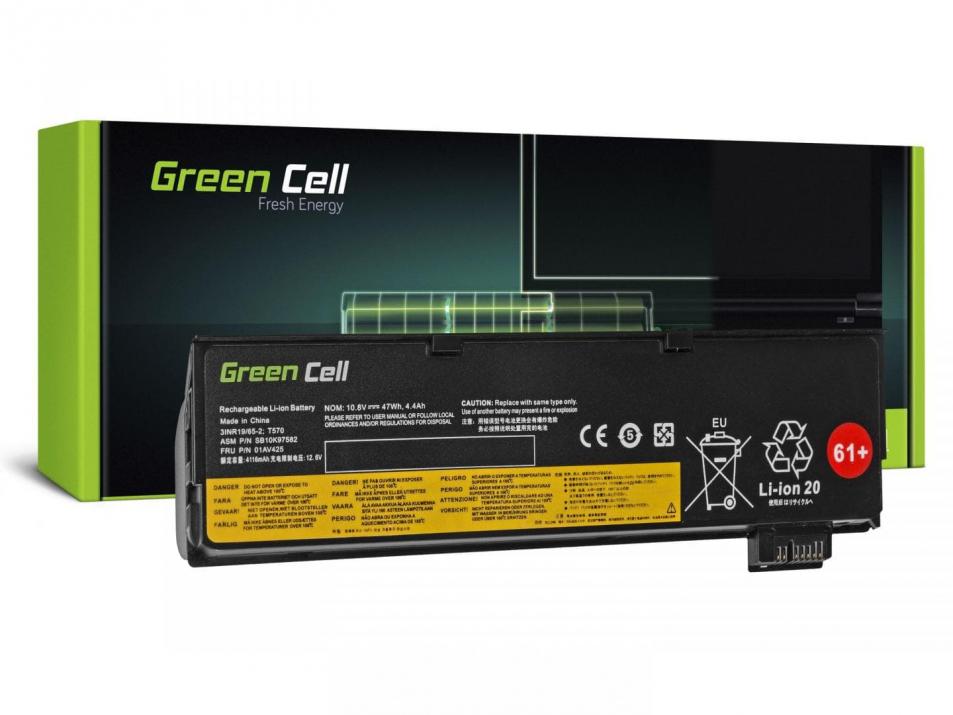 Green Cell Battery for Lenovo ThinkPad T470 T570 A475 P51S T25 / 11,1V 4400mAh 1