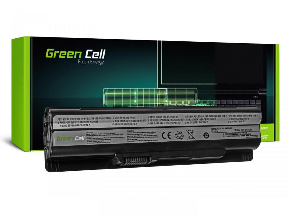Green Cell Battery for MSI CR650 CX650 FX600 GE60 GE70 (black) / 11,1V 4400mAh 1