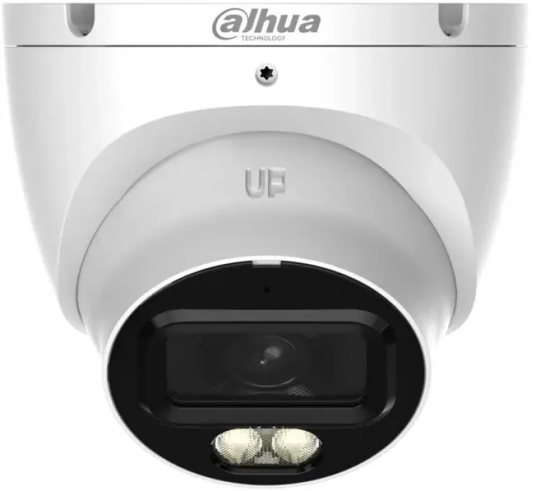 HDCVI Kамера за вътрешно и външно видеонаблюдение Dahua, 5 Megapixel, 2.8 мм, Бяла | HAC-HDW1500TLM-IL-A-0280B-S3-DIP 1