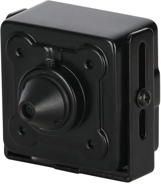 HDCVI скрита камера за вътрешно видеонаблюдение Dahua, 2 Megapixel, 2.8 мм, Черна | HAC-HUM3201B-P-0280B-S2