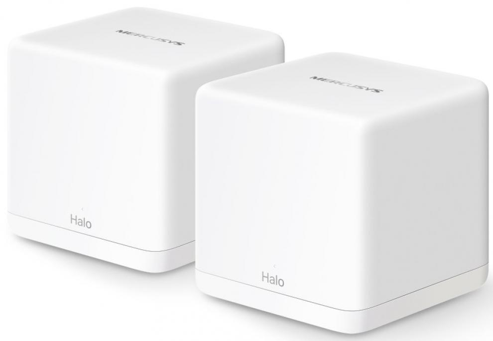 Безжична Mesh система Mercusys Halo H60X (2-pack), AX1500, Gigabit, Wi-Fi 6, Бяла 1