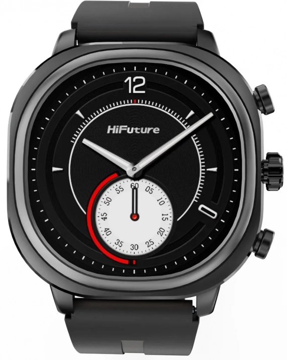 Смарт часовник HiFuture AIX Lite, 1.43" AMOLED, 46 мм, Black | 6972576181893 1