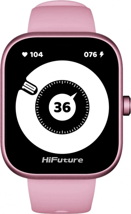 Смарт часовник HiFuture Lume Pro, 1.85" AMOLED, 44 мм, Pink | 6972576182432 1