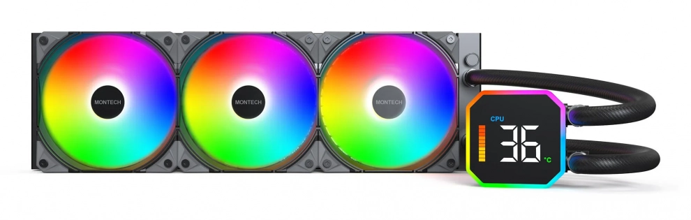 Водно охлаждане Montech HyperFlow Digital 360, Black 1