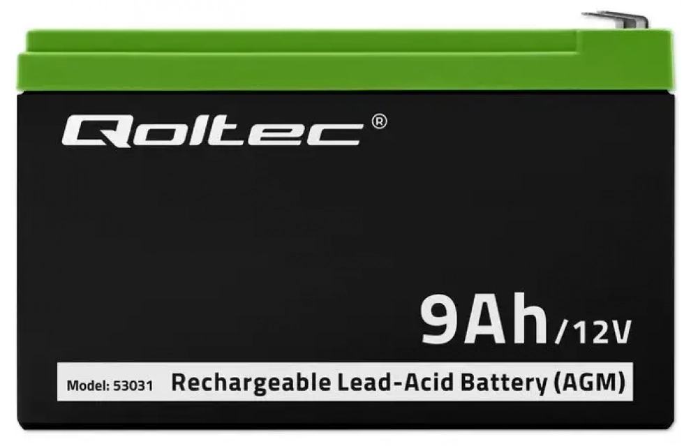 Батерия за UPS Qoltec, AGM, 12V/9Ah | 53031 1