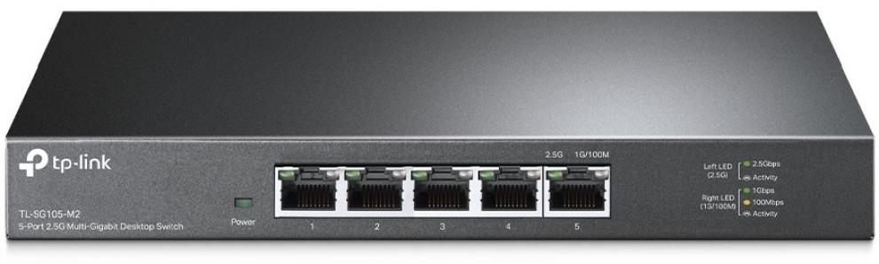 Комутатор TP-Link TL-SG105-M2, 5x 2.5 Gbit, QoS 1