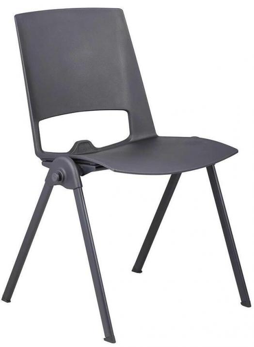 Посетителски стол RFG Sweet Black, Черен, 4 броя в комплект 1