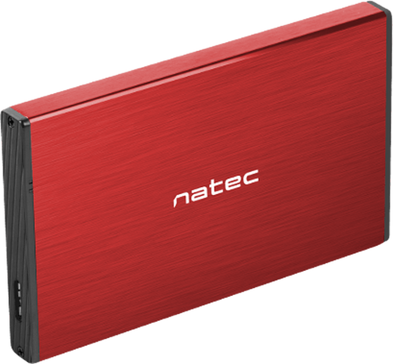 Кутия за твърд диск Natec RHINO Go 2.5", USB 3.0, Червен | NKZ-1279 1