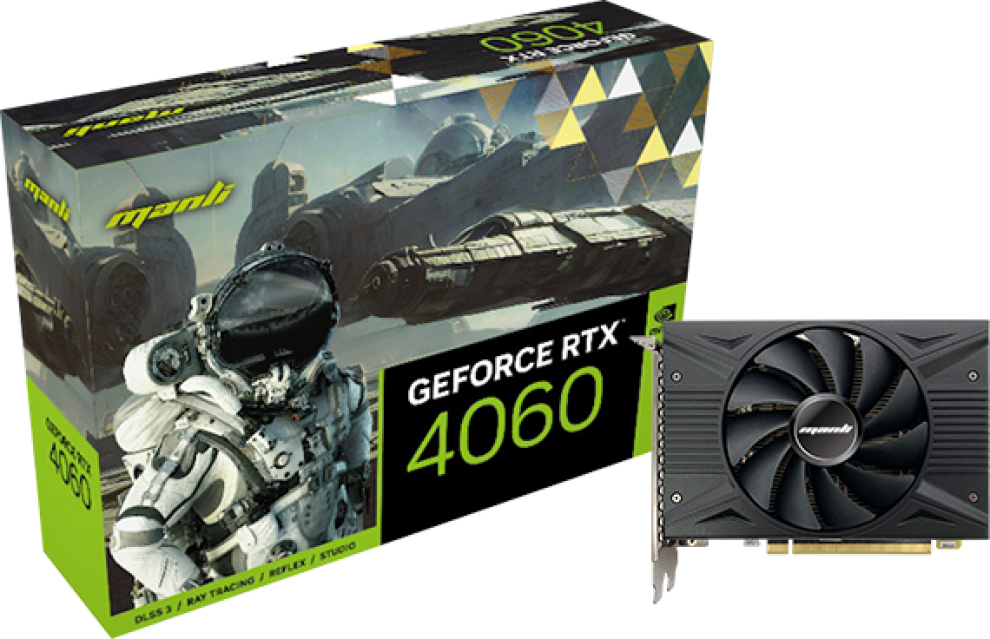 Manli GeForce RTX 4060 8GB GDDR6 (M1562+N727) • 12843676 ⋙ Цена
