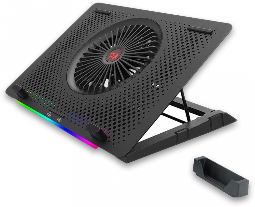 Охладител за лаптоп Redragon Ivy GCP500, до 17", с RGB подсветка, Черен 1