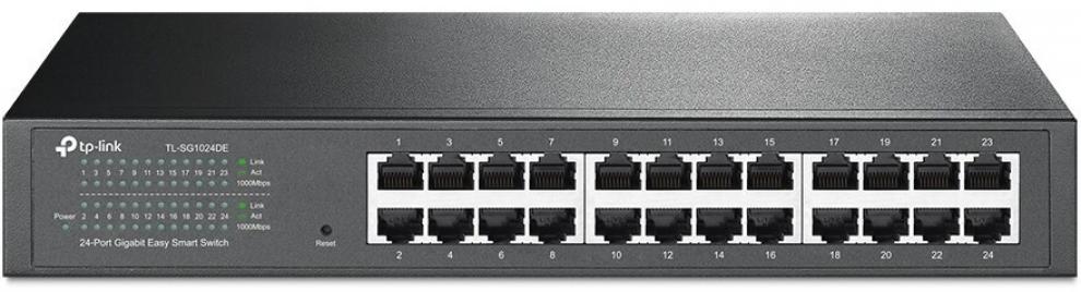 Комутатор TP-Link TL-SG1024DE, 24-порта 10/100/1000Mbps, управляем 1