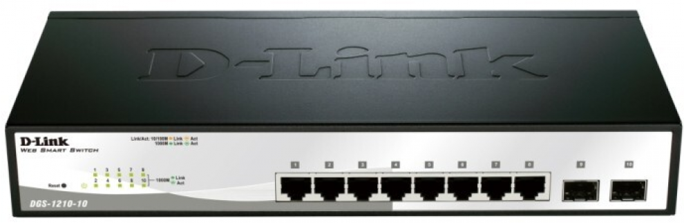 Суич D-link 10-портов Smart управляем комутатор | DGS-1210-10 1