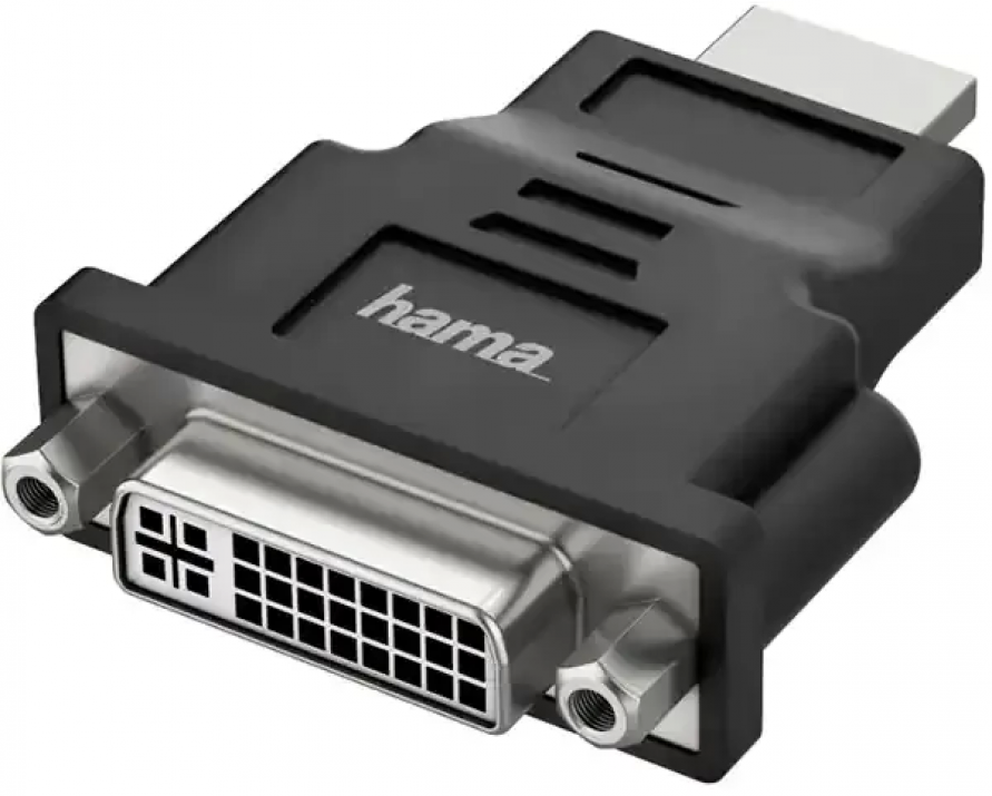 Адаптер Hama 200339, HDMI мъжко - DVI женско, Ultra-HD 4K, Черен