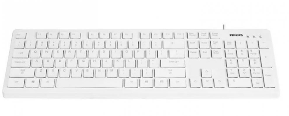 Клавиатура Philips K302W, Бяла