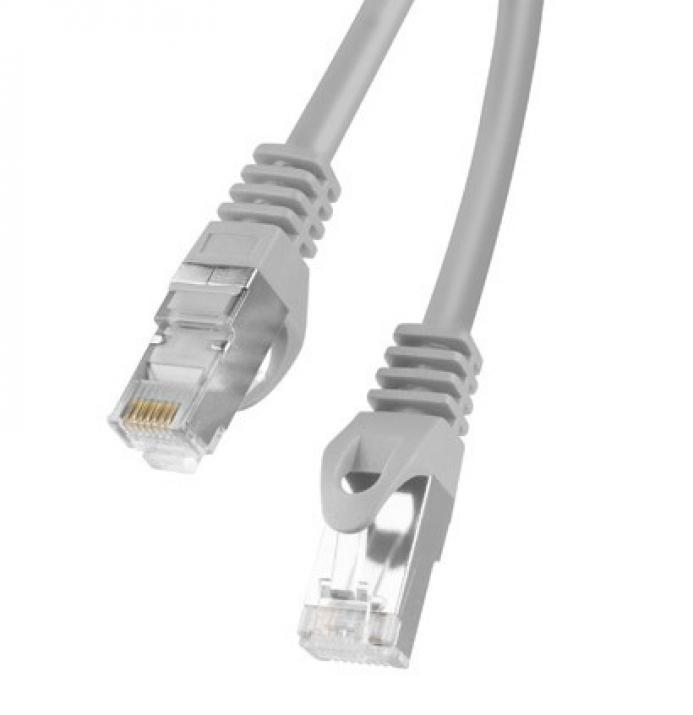 Кабел Lanberg RJ-45 към RJ-45 CAT.6 FTP, 3 метра, Сив 1