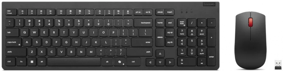 Комплект безжична клавиатура и мишка Lenovo Essential Gen2 AI BG, Черен | 4X31R64459 1