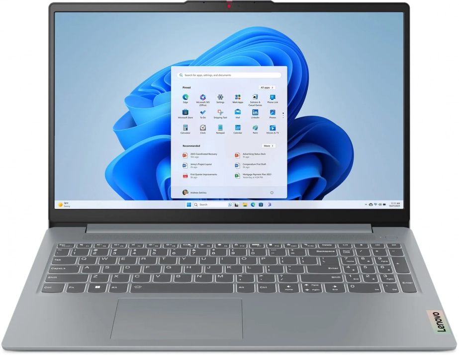 UPGRADED Lenovo IdeaPad Slim 3 15ITN9, 15.6" FHD, Intel Core 3 N355, 8GB, 1 TB SSD, Arctic Grey | 83L7003EBM 1