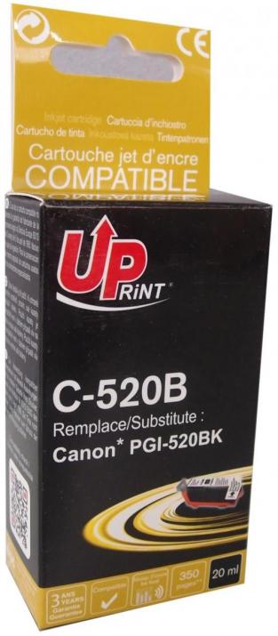 Съвместима мастилница UPRINT PGI520 CANON, с чип, Black