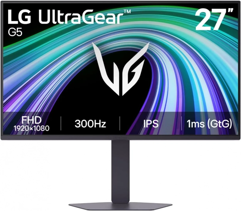 Геймърски монитор LG UltraGear 27G550B-B, 27", FHD IPS, 300Hz, FreeSync, HDR, Черен | 27G550B-B 1